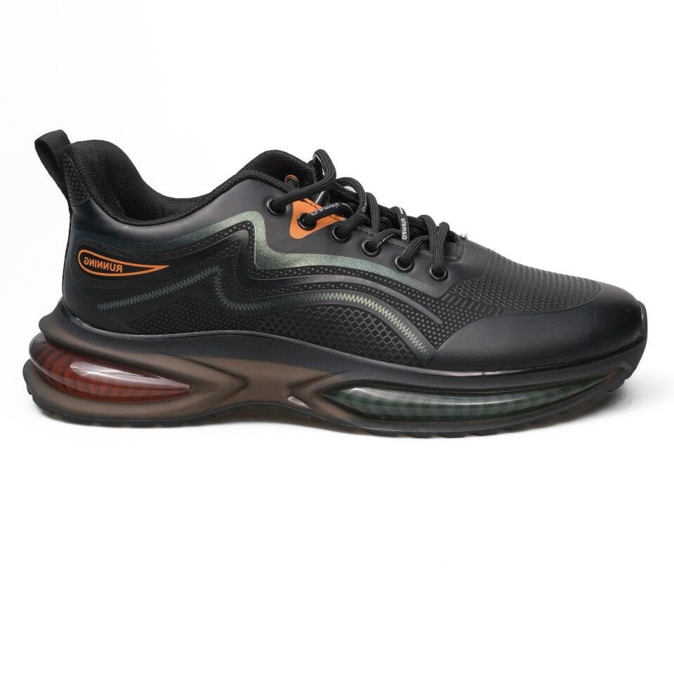 24K-296-314-SNEAKER-SİYAH-ORANJ