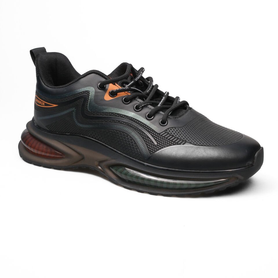 24K-296-314-SNEAKER-SİYAH-ORANJ