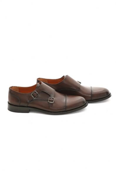 Kahverengi Toka Detaylı Erkek Deri Ayakkabı