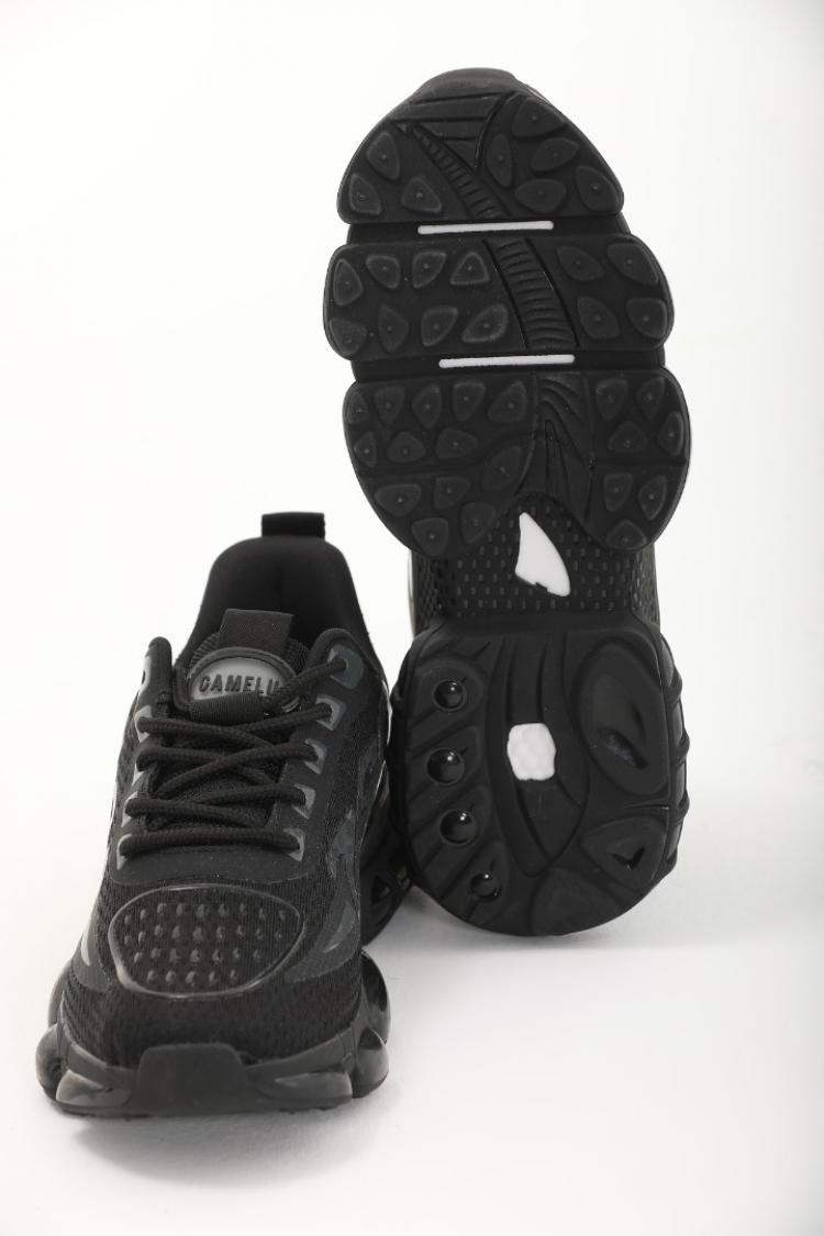 Siyah 760 Yazılı Erkek Sneaker Ayakkabı