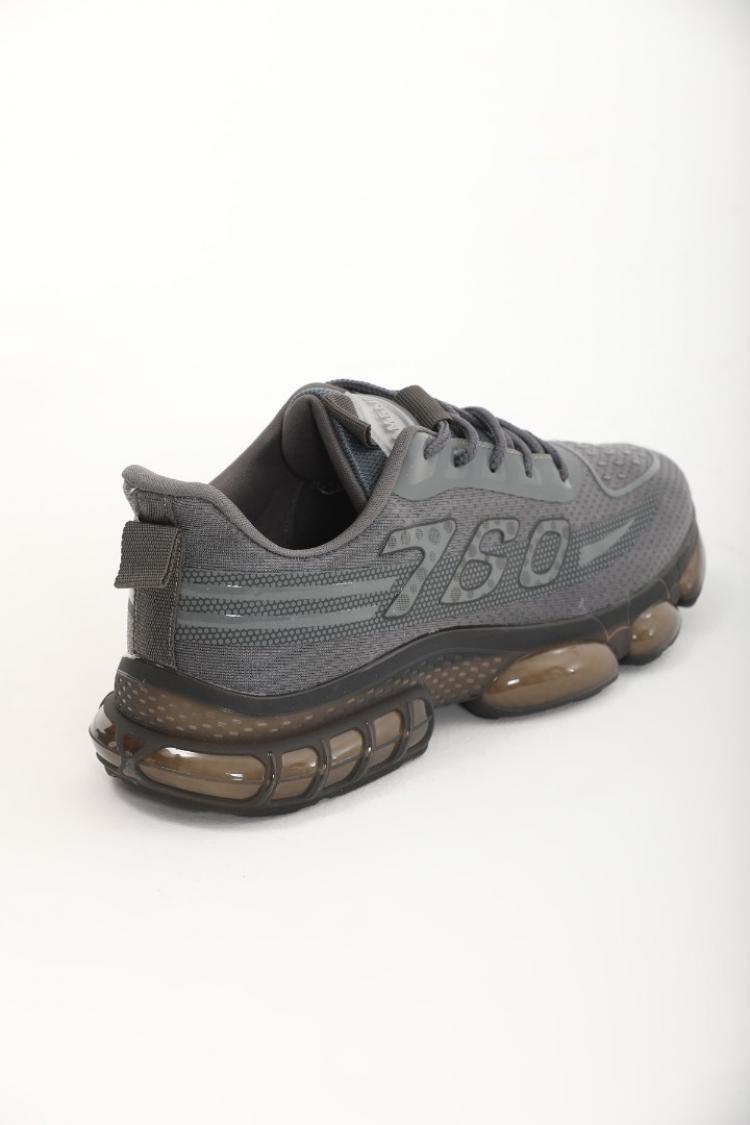Gri 760 Yazılı Erkek Sneaker Ayakkabı