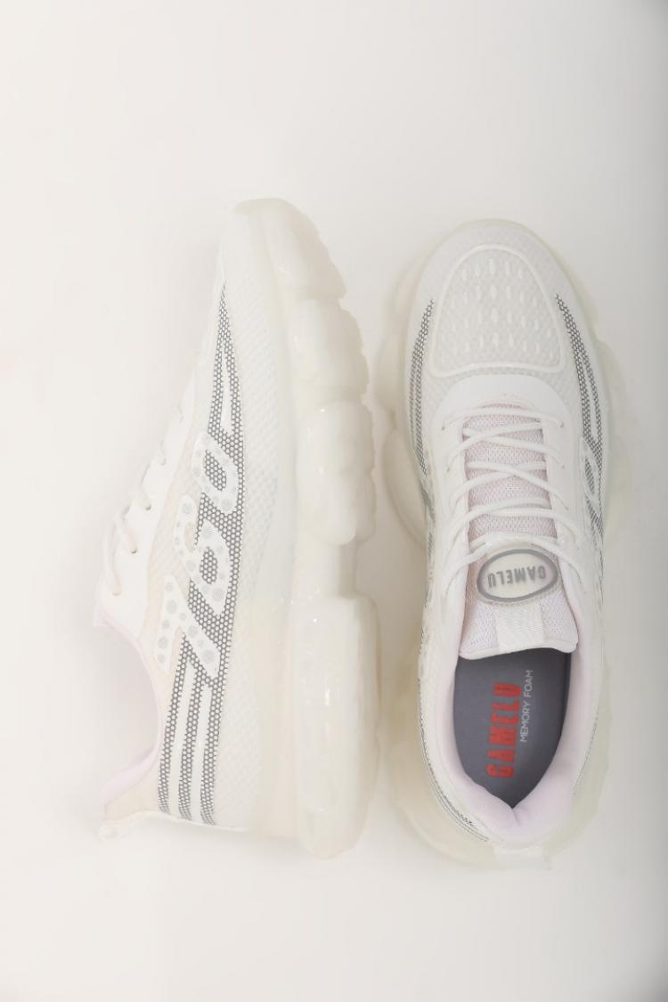 Beyaz 760 Yazılı Erkek Sneaker Ayakkabı